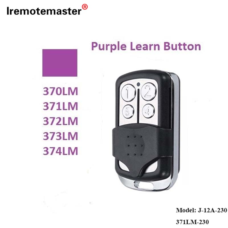 370LM لاءِ، 371LM، 372LM، 373LM، 374LM جامني رنگ جي سکيا بٽڻ 315MHz رولنگ ڪوڊ